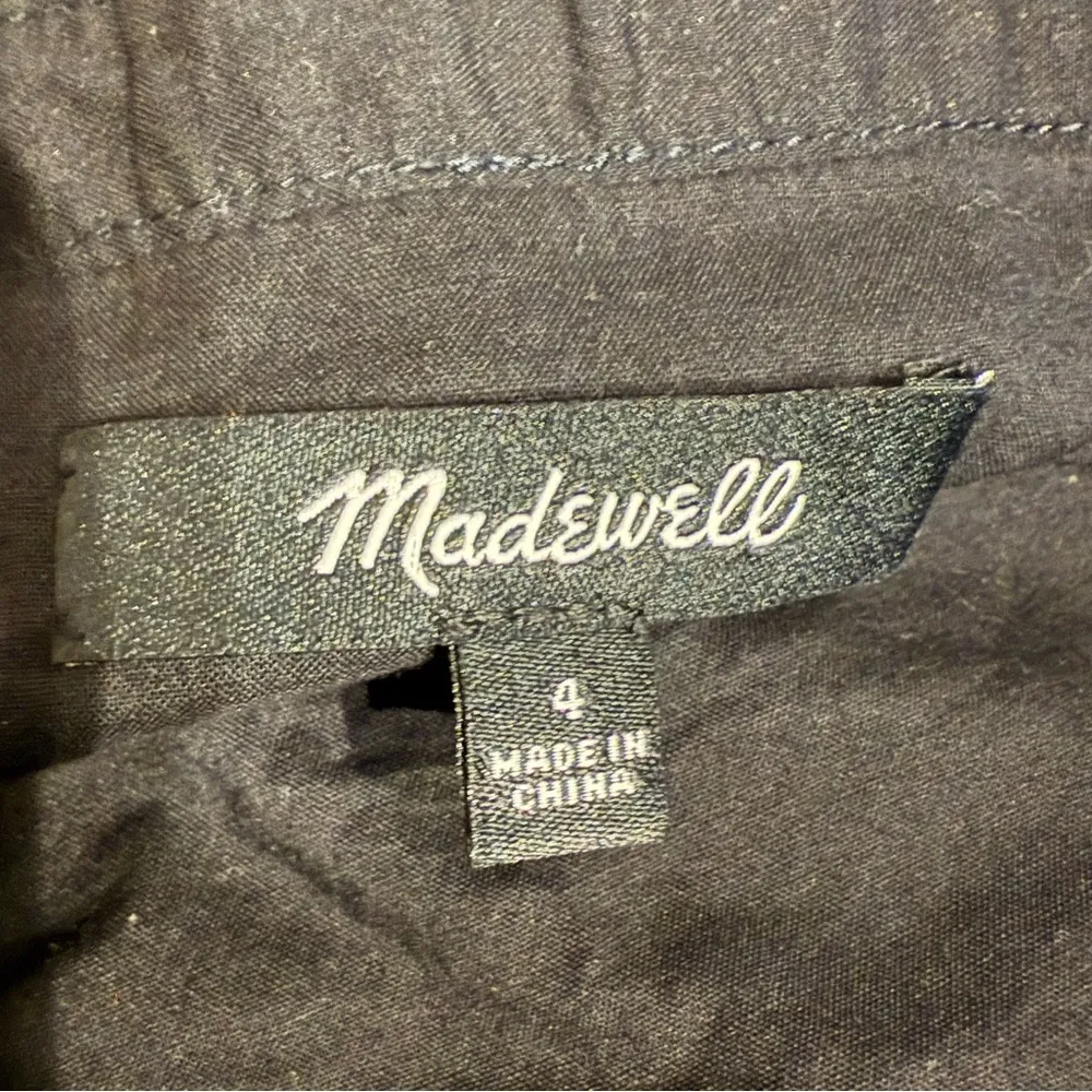 Madewell Women’s Sz 4 Gamine A-Line Skirt Embroidered Black Mini Style F3446 - Image 3