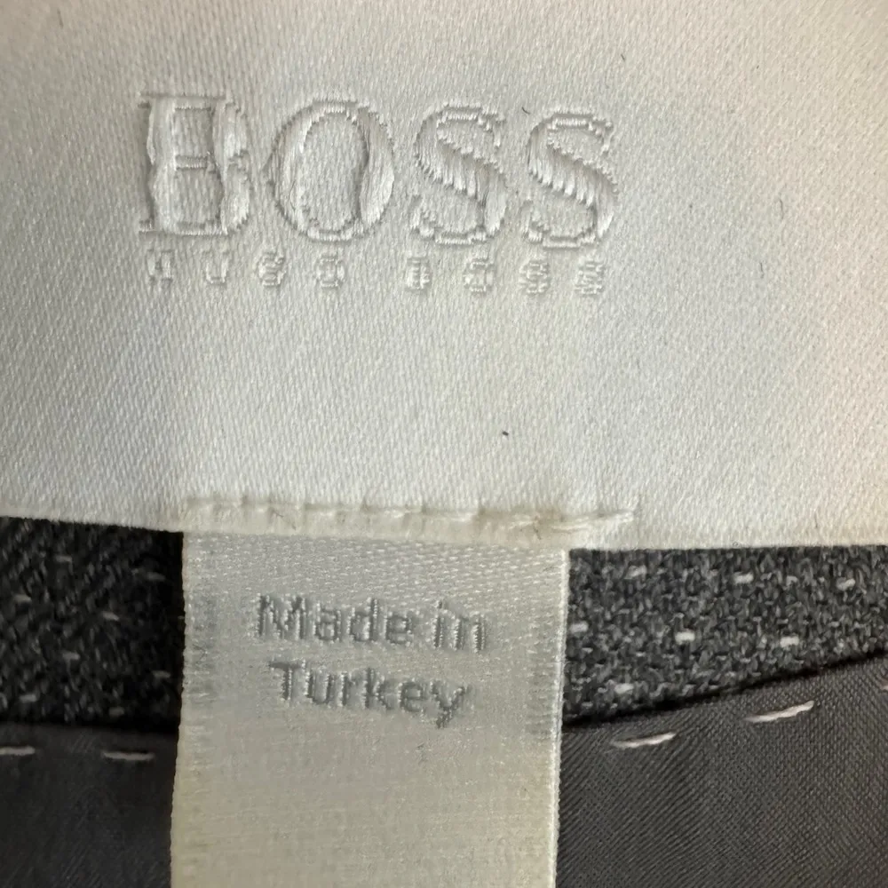 Hugo Boss Womens Dress Size 12 Gray Belted V-Neck Sleeveless Lined. F44 - Image 14
