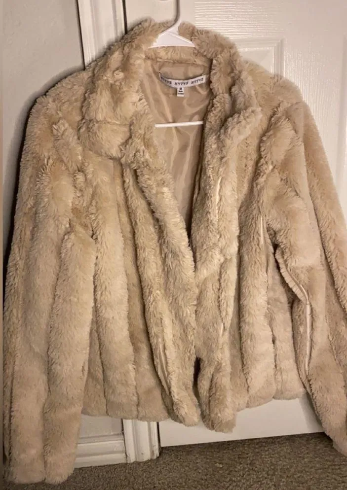Faux Fur Teddy Coat Jacket - Image 4