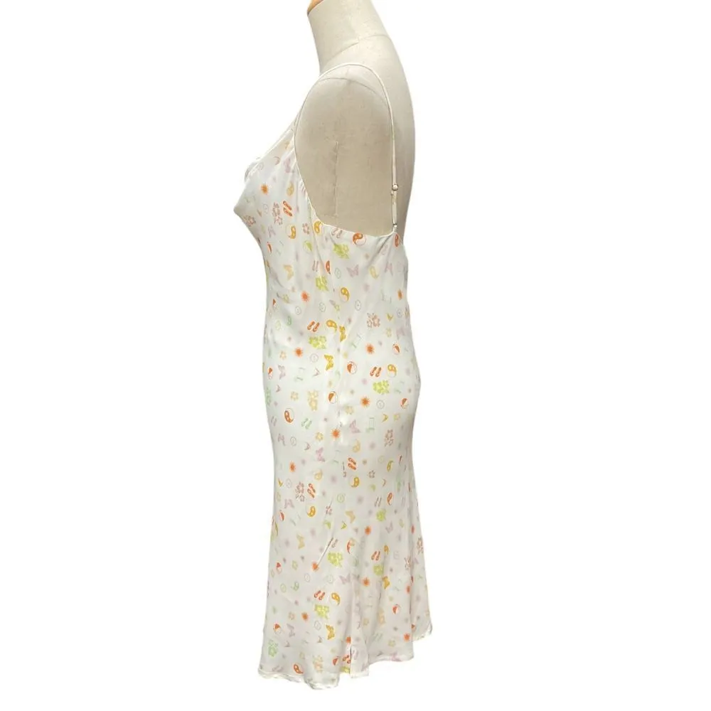 Elodie Women's Floral Print Cowl Neck Midi Slip Dress Size M Spaghetti Strap NWT - Image 5
