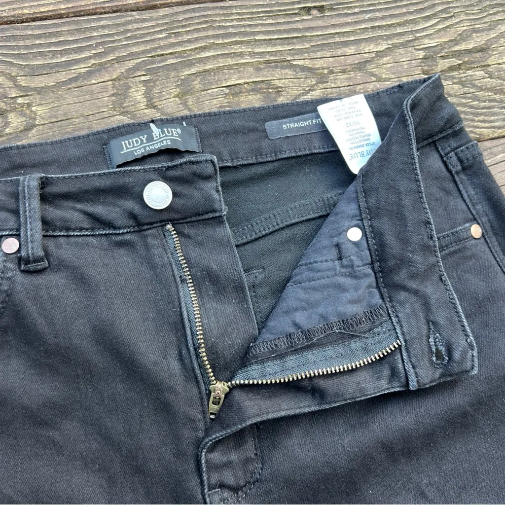 Judy Blue Women’s High Waist Tummy Control Straight Fit Stretch Jeans|Skze:15/32 - Image 4