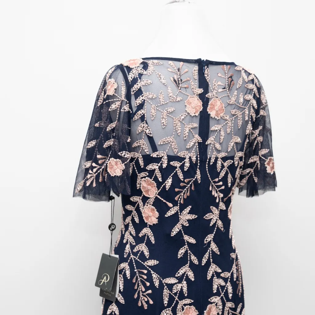 Adrianna Papell Beaded‎ Flutter Sleeve Dress - Image 10