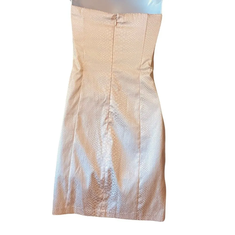 Jodi Kristopher strapless snakeskin print formal dress - Image 2