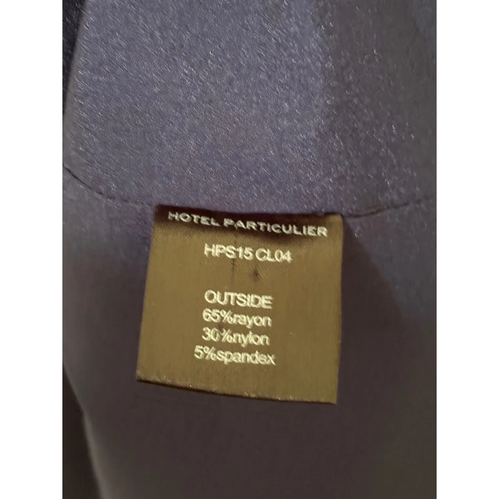 Hotel Particulier Trench Coat Belted Double Breasted Navy Blue Jacket‎ M Size M - Image 5