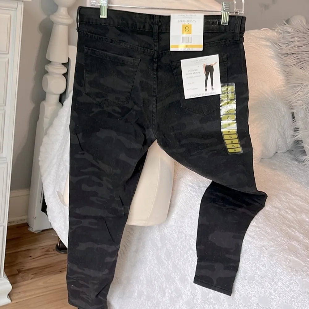 Sanctuary Black Camo Jeans Ankle Skinny Mid Rise - Image 8