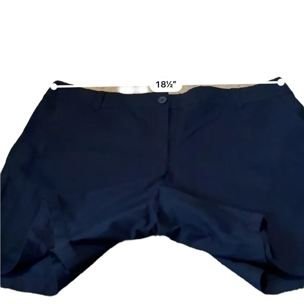 LOFT NWT Chino Shorts Women’s Size 14 Navy Blue High Rise‎ 6 Inch Inseam - Image 8