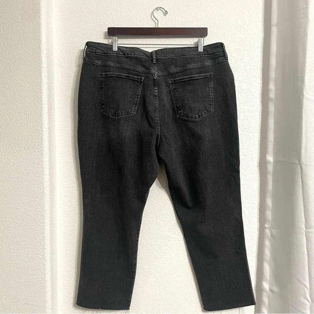 NWT ANA Womens Jeans Denim Washed Black High Rise Straight Plus Size 22W - Image 2