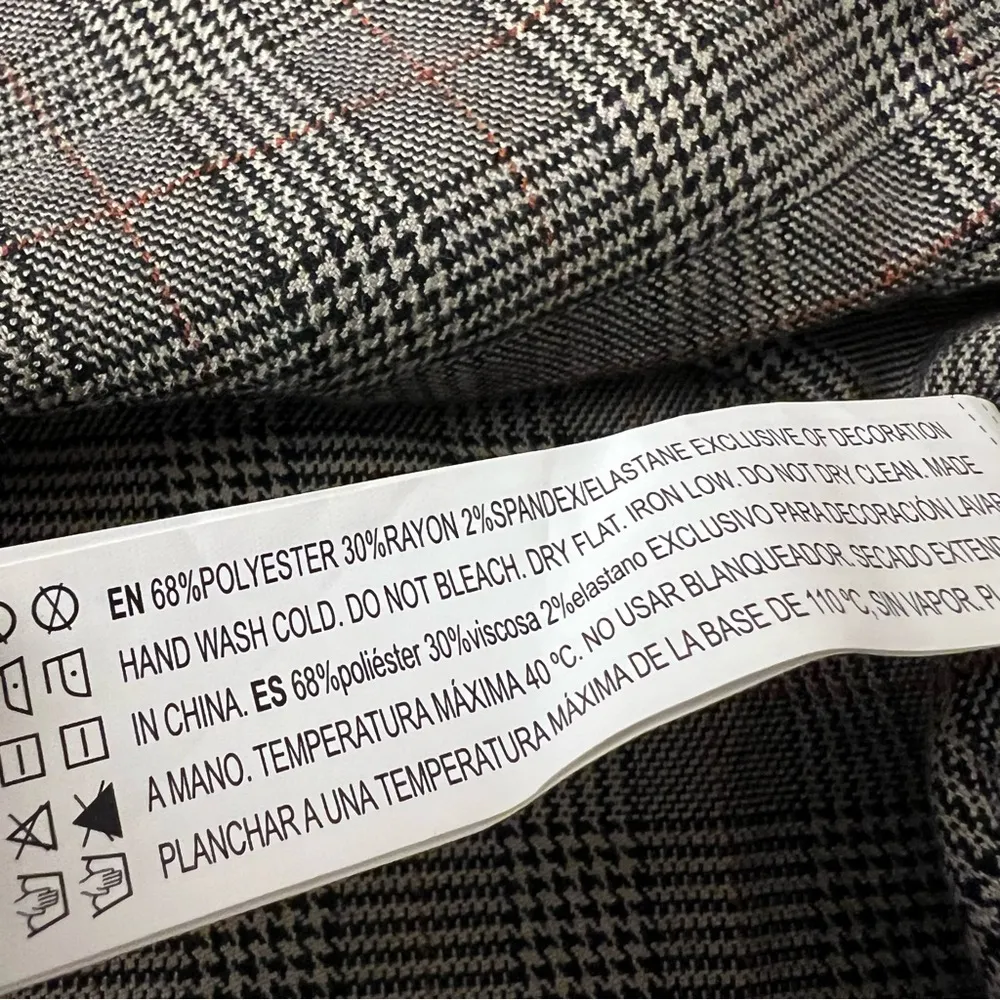 Forever 21 Disney Mickey Mouse Plaid Crop button up shirt Embroidered Spell out - Image 5