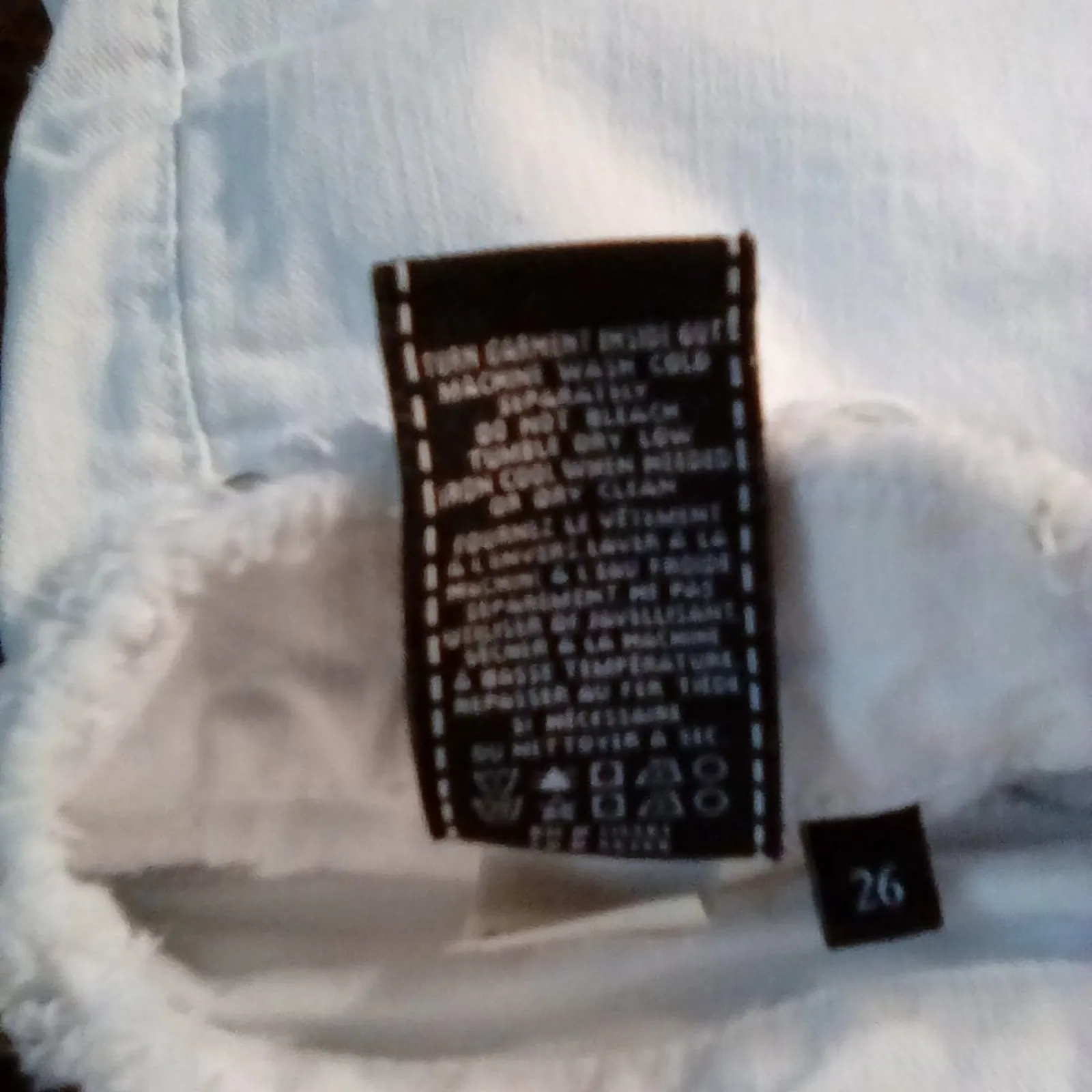 7 For All Mankind 7FAM White Denim Shorts 26 Casual Boho Classic Preppy Coquette - Image 7