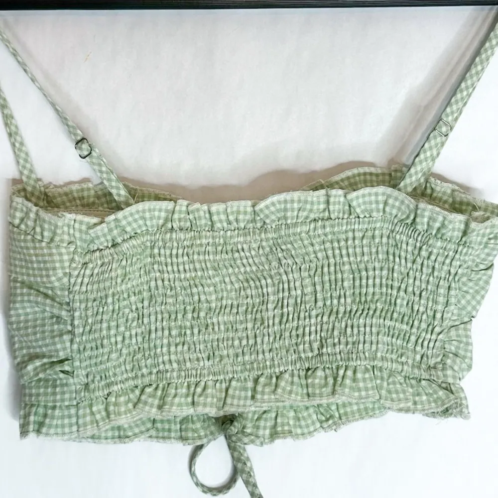 Princess Polly Tidelands Gingham Check Print Crop Top Only US Size 4 - Image 9