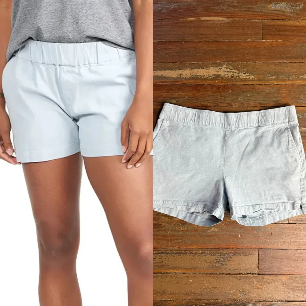 Free Fly Womens Stretch Canvas Cotton Blend Shorts in Bay Blue ~ Size Large 💚🍄 - Image 2