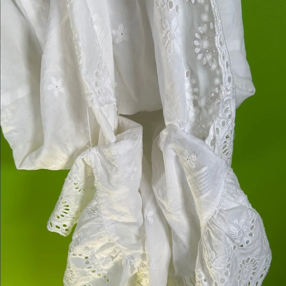 Forever 21 White Ruffled Tie Front Sundress - Image 12