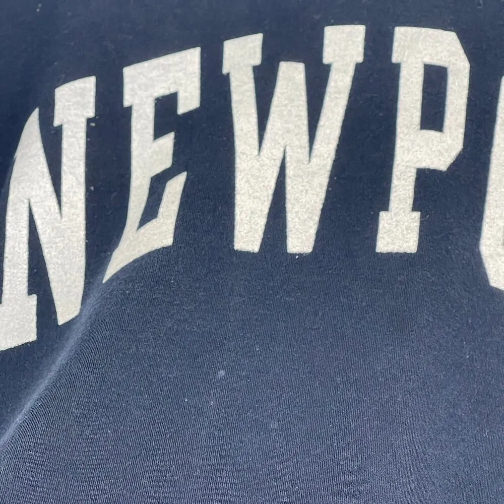 Brandy Melville Newport Navy Blue Crewneck Sweatshirt USA Flag One Size - Image 5