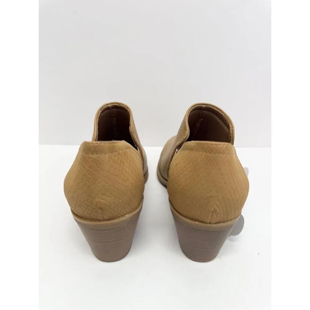 BareTraps Ankle Boots Size 10 Tan Block Heel Cushioned Insole Lightweight NEW - Image 7