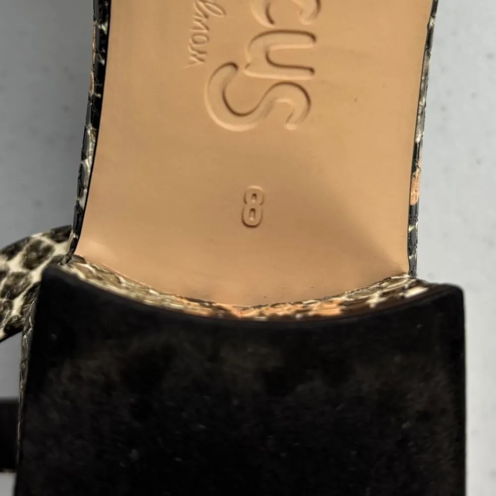 Circus by Sam Edelman Jade Peach Multi Snake Print Ankle Strap Sandal Size 8 - Image 6