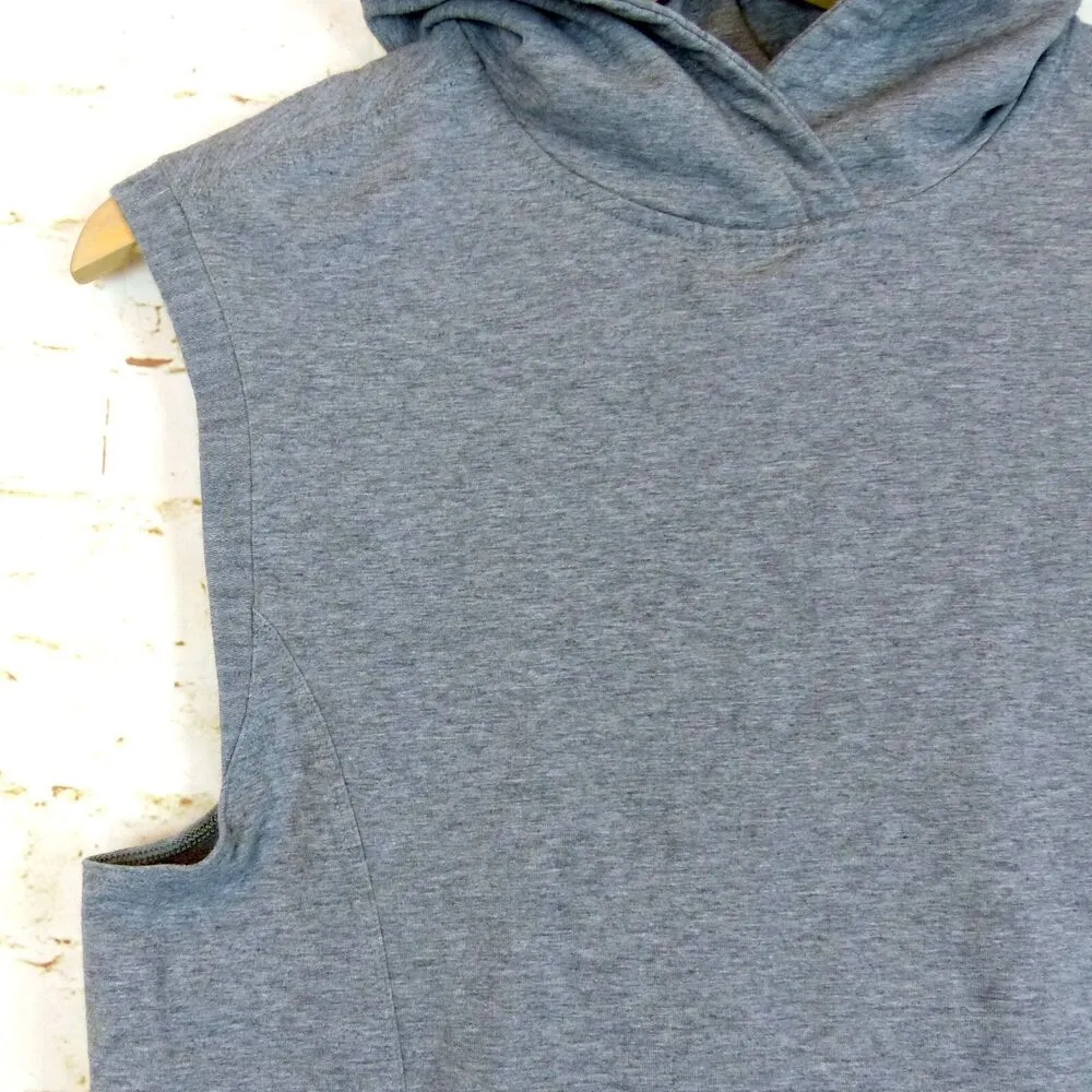 Lululemon Blissed Out Sleeveless Hoodie Womens 6 Heathered Gray Sporty Gym Yoga - Image 10