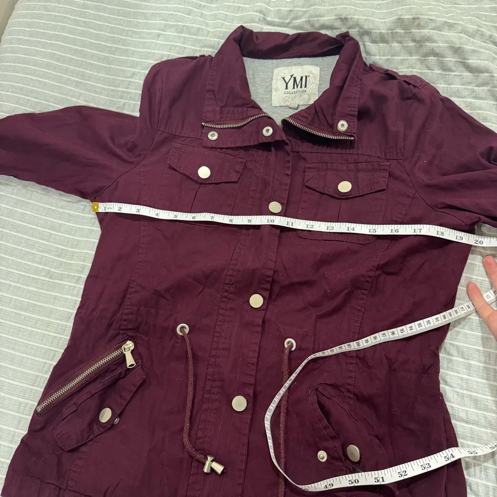 Maroon jacket YMI small - Image 3