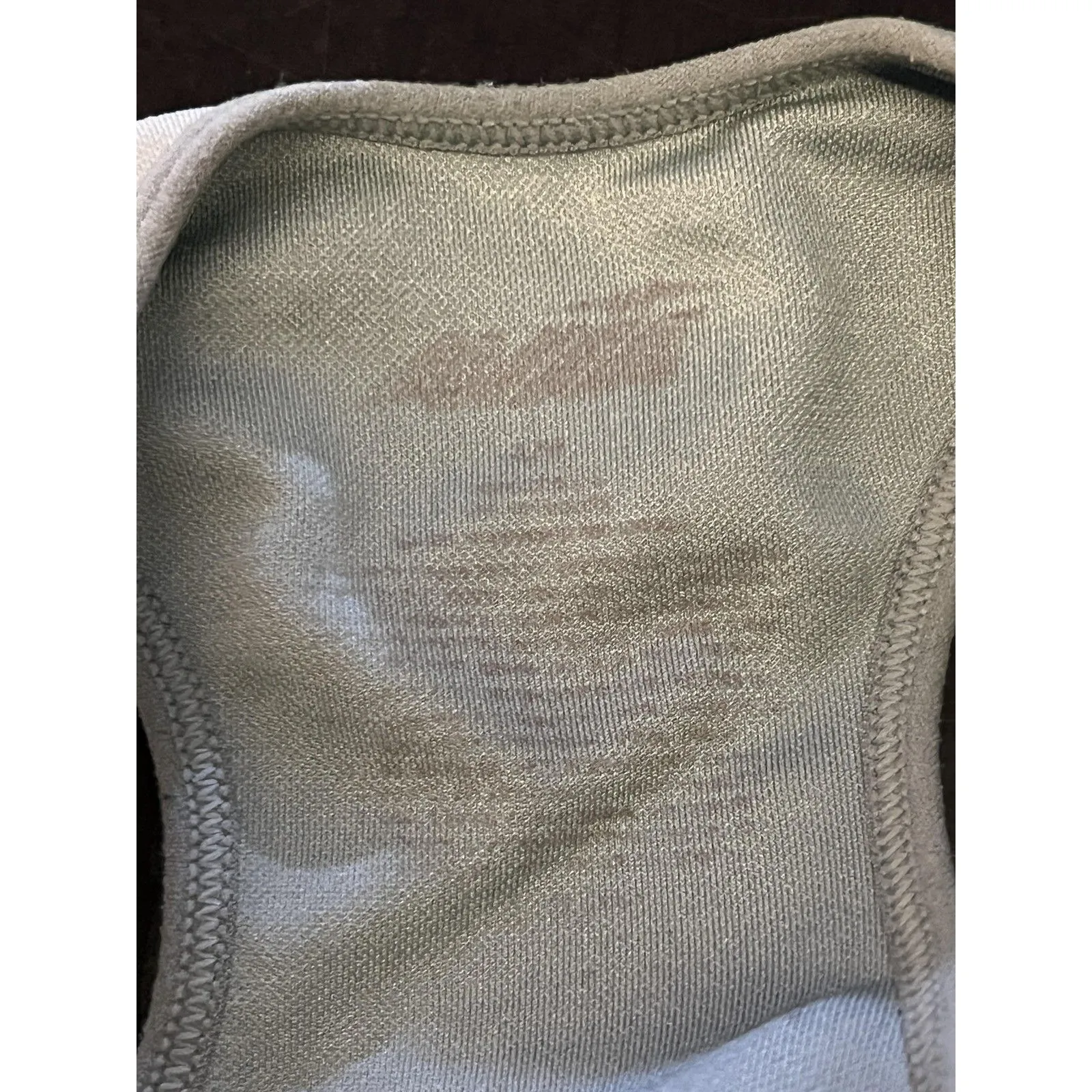 Avia Sports Bra Womens Medium Gray Zip Front Racerback Lightly Lined Seamless - Image 2