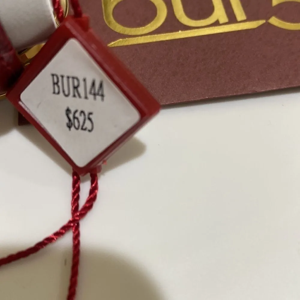 BURGI Swarovski Crystal Watch Red - Image 6