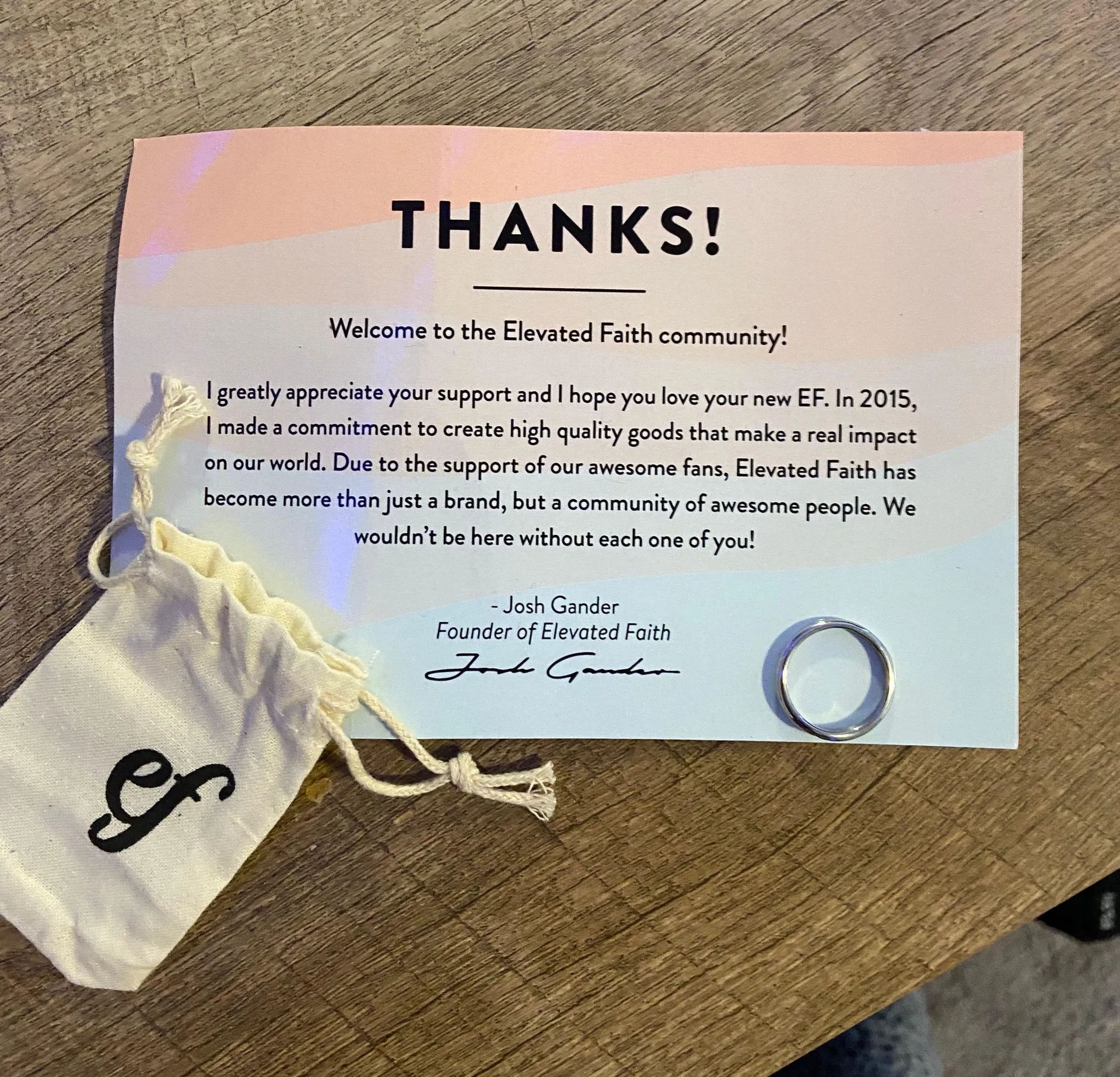 Elevated faith cross ring - Image 6