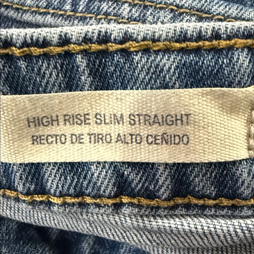 Universal Threads Universal Thread High Rise Slim Straight Light Blue Jeans - Image 7