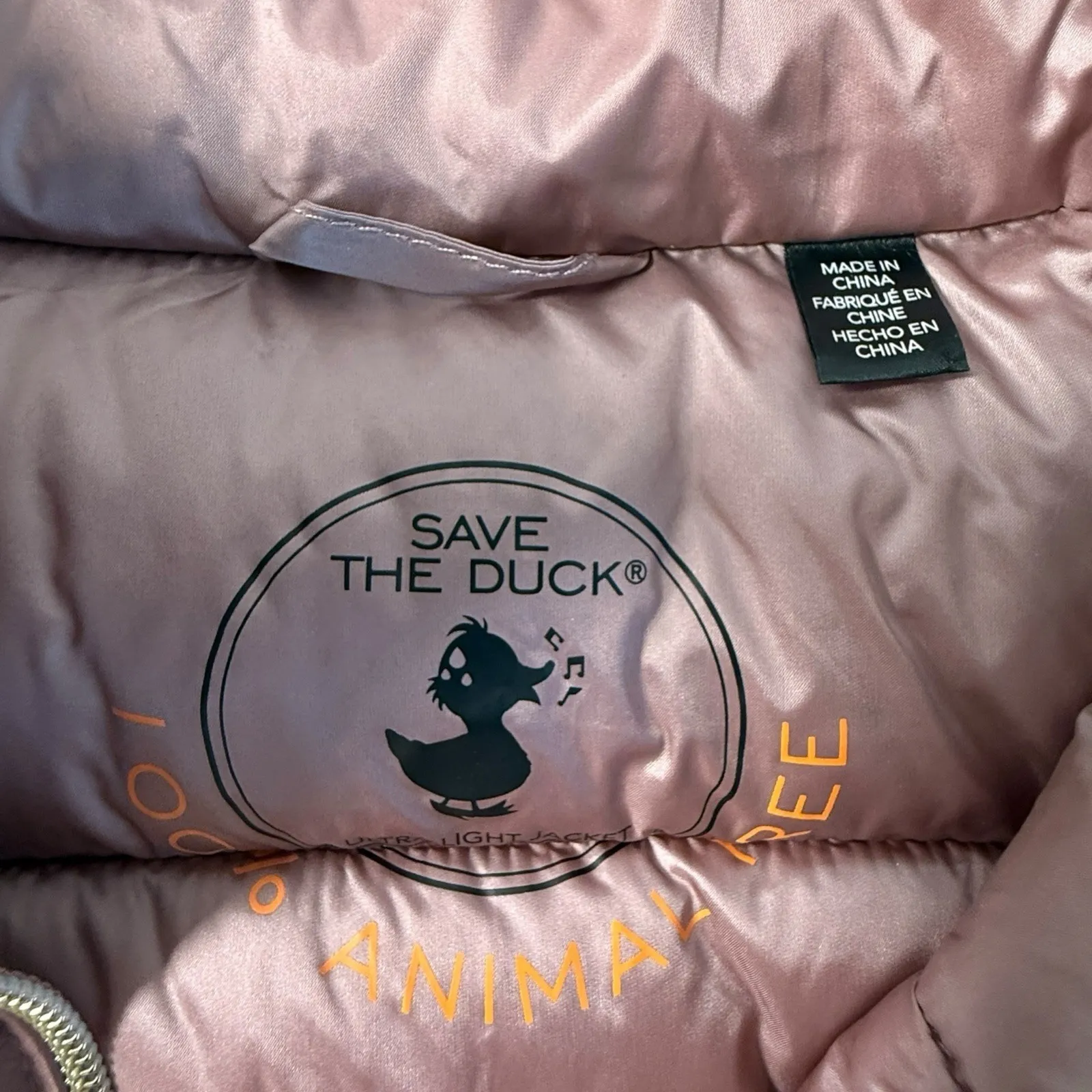 Save The Duck‎ Lynn Vest Womens Small Ultra Light Puffer Jacket Eco Purple Mauve Pink - Image 7