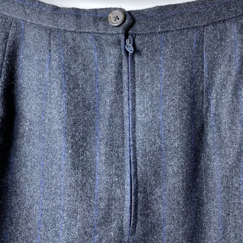 Ralph Lauren Purple Label | Wool Pencil Skirt Charcoal Gray Sz 8 - Image 8