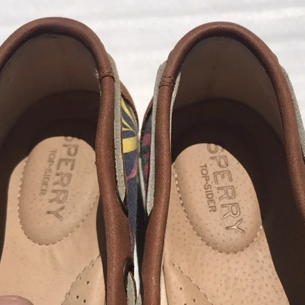 Sperry Top Sider with Floral Print Shoes Size 6.5 - Image 7
