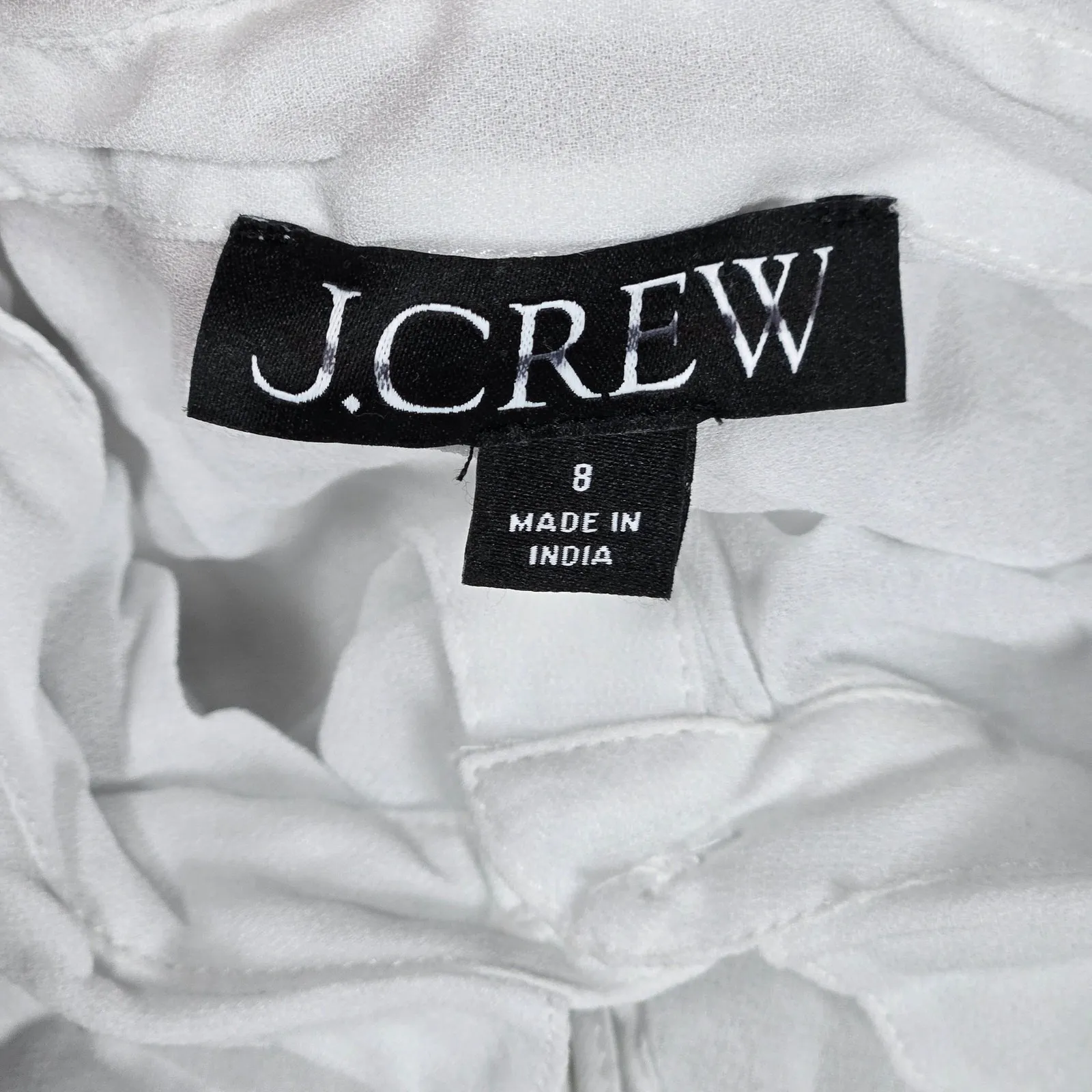 J. Crew Elena shirt-dress in chiffon White 8‎ BY930 - Image 3