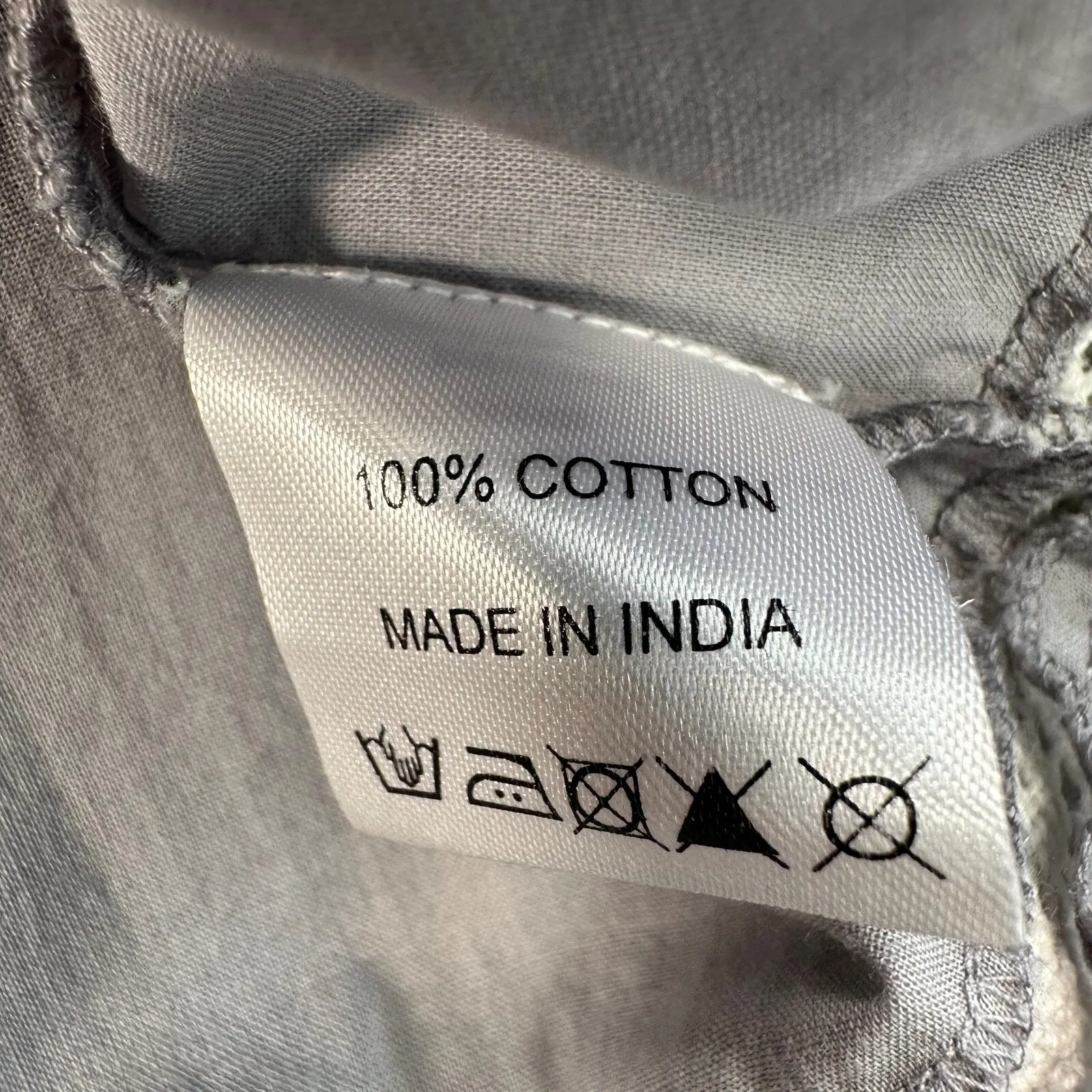 Area Stars Gray Embroidered Tia Dress Women's Large Long Sleeve Tasseled Button - Image 9