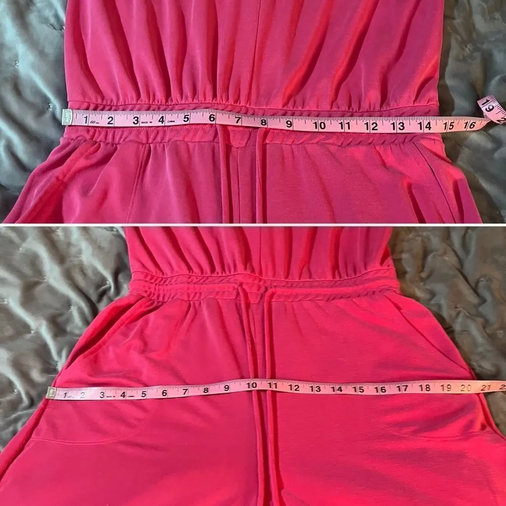 Red Dress Boutique Ces Femme Flirt With Fun Hot Pink Jumpsuit M NWOT Size M - Image 11