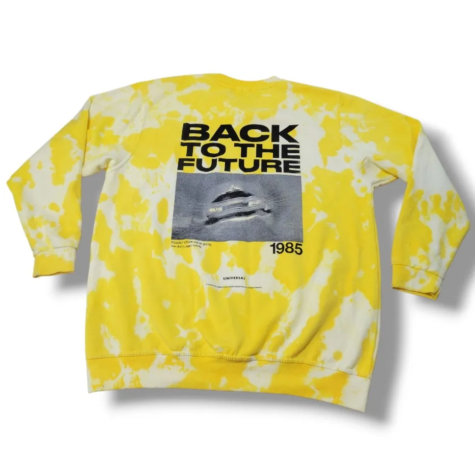 Nasty Gal  Sweatshirt Size Large Tie Dyed Pullover Back To The Future Sweatshirt Women's - Image 4