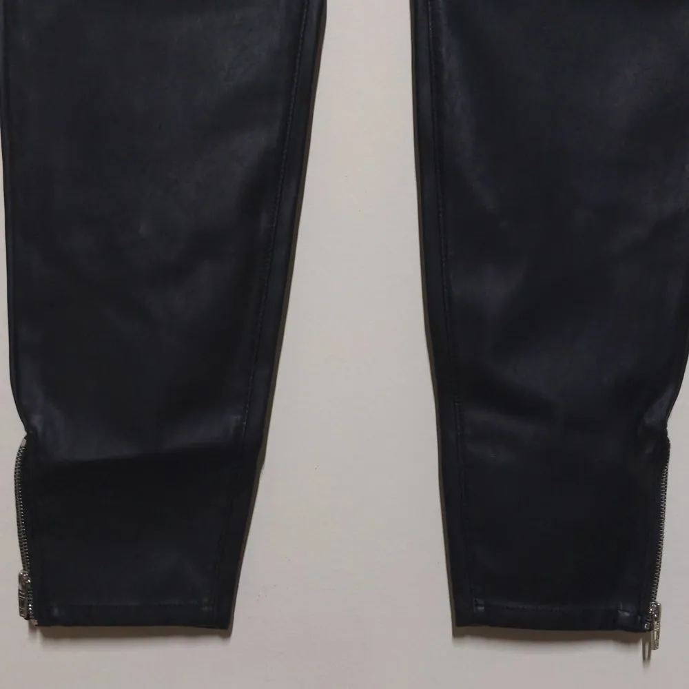 Blank NYC Vegan Leather Skinny Ankle Zip Moto Pants in Black - Size 32 - NWT - Image 6