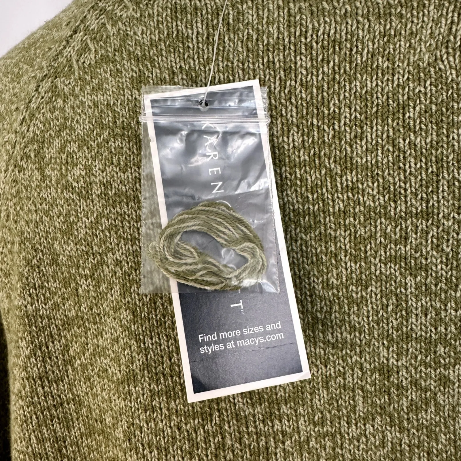 New Karen Scott Crewneck Sweater Cable Knit Detail‎ Pullover Top Womens XL Green - Image 6