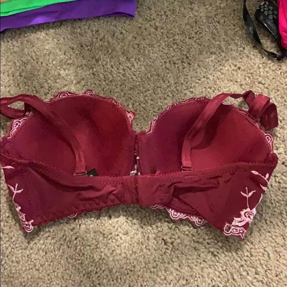 embroidered multi-use padded bra - Image 3