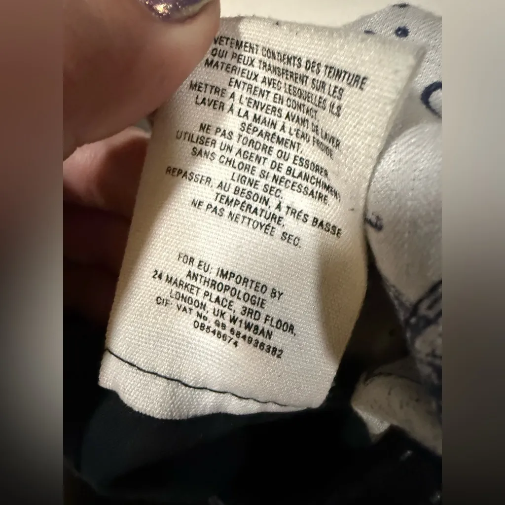 Pilcro and the Letterpress Faux Leather Lace Up Black Skinny Jeans Size 27 - Image 9