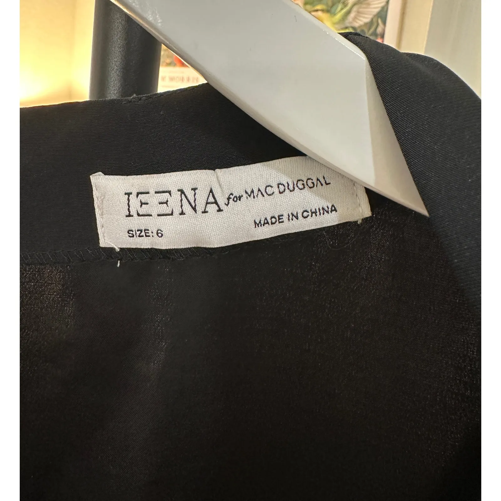 Ieena for Mac Duggal Rhinestone Cutout Sheath Gown Black #2630 Size 6 NWT Dressy - Image 15