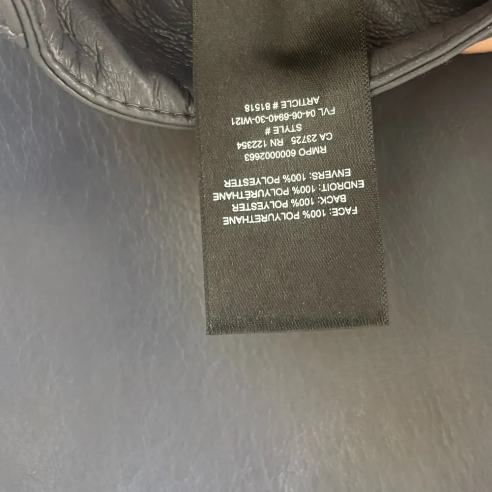 Aritzia Wilfred The Melina Pant Gray Faux Vegan Leather High Rise Straight Leg - Image 11