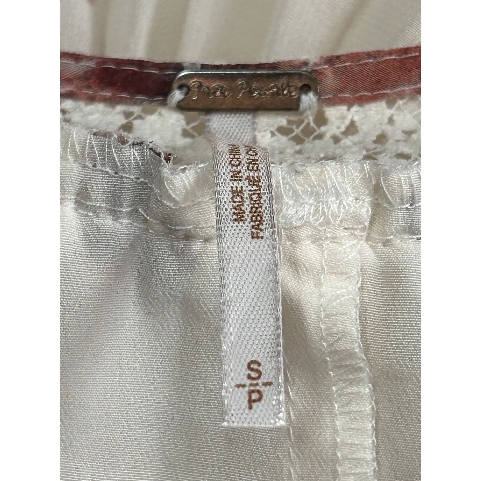 FREE PEOPLE Women's‎ Spring Accordion Pleat Chiffon Trapeze Dress Sz Small Boho - Image 5