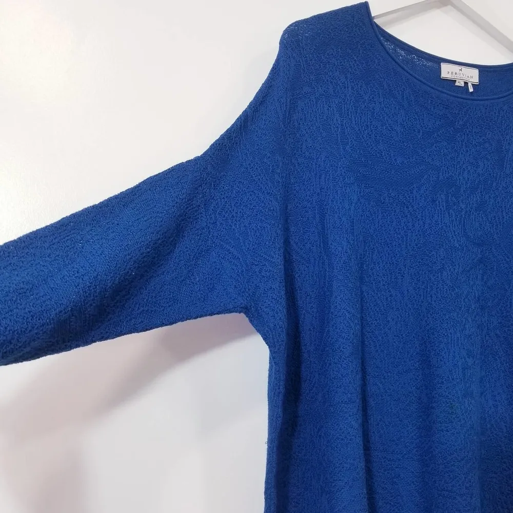 Peruvian Connection Knit Dolman Tunic Blouse - Image 4