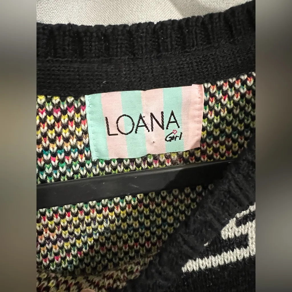 Multicolor Geometric Pattern poncho Black Size undefined - Image 3