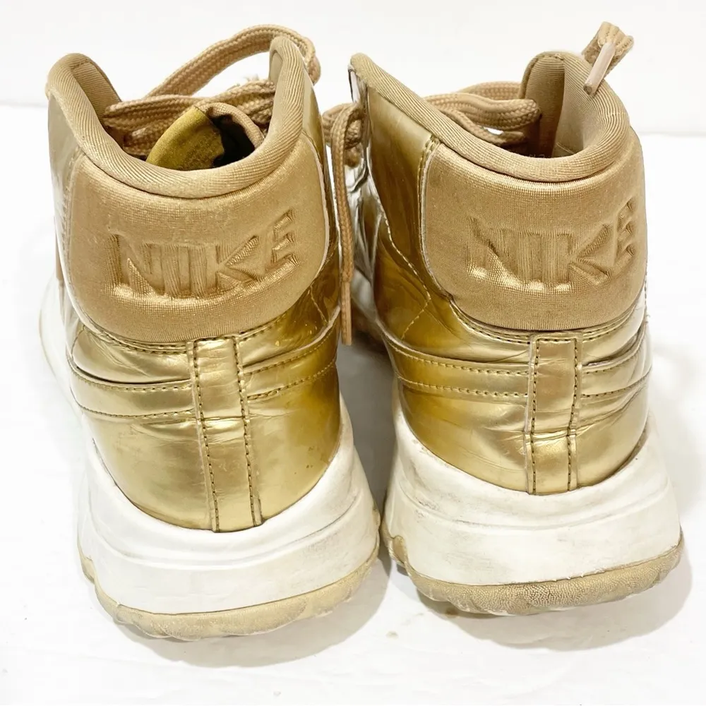Nike Michelle Wie P.E.Blazer Womens Size 7 Gold Golf Shoe Sneaker Mid Top - Image 5