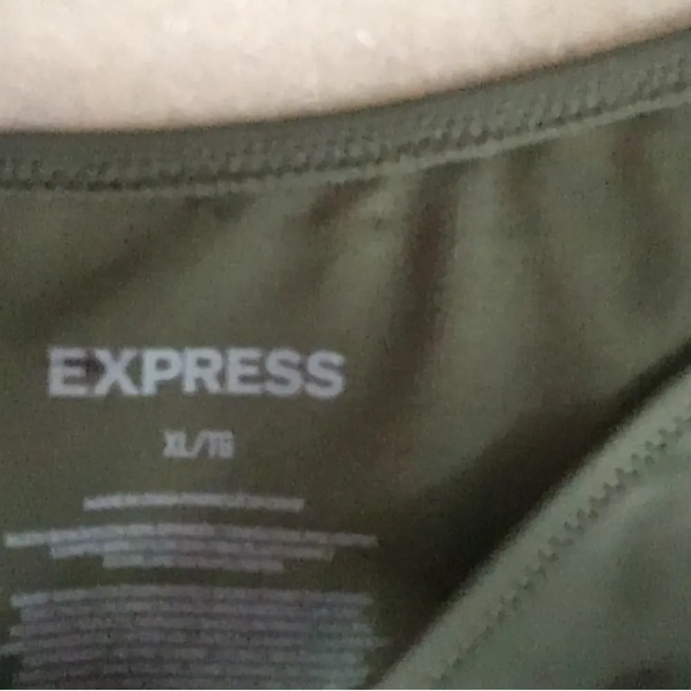 Express | High Cut Olive Green Bikini Bottoms - Image 3
