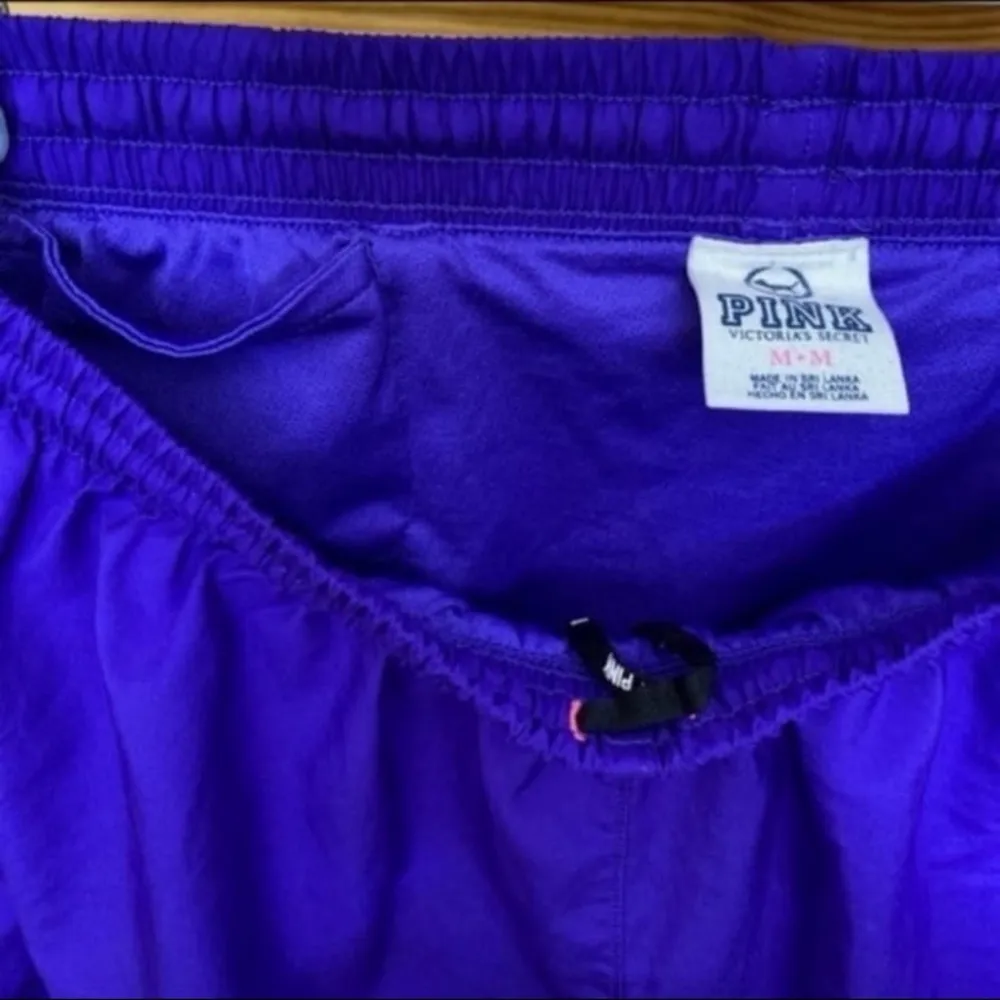 Victoria’s Secret PINK gym shorts purple and red med - Image 2