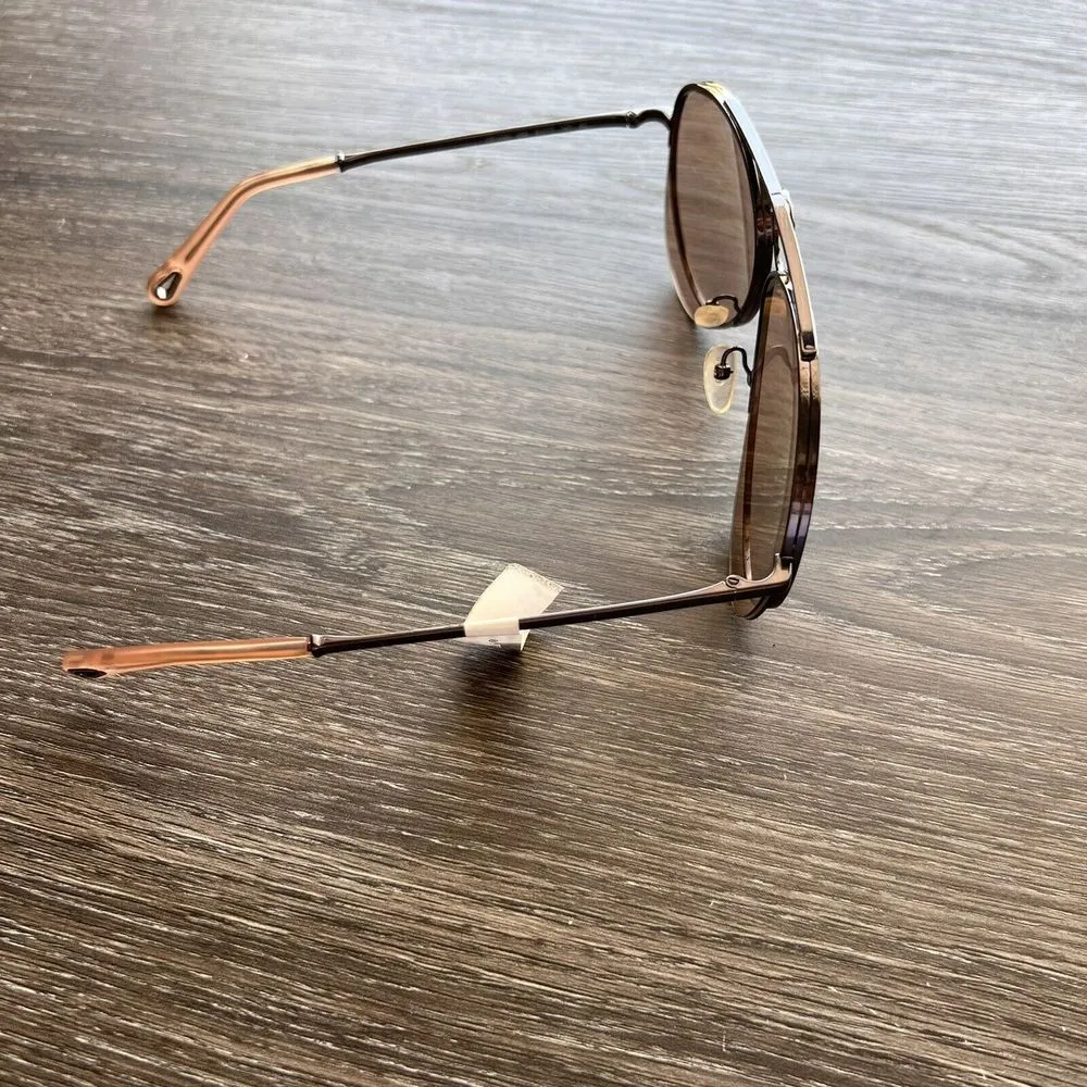 Chloe Romie 61mm Aviator Sunglasses Dark Nickel/Nickel NEW WITH TAGS! - Image 13