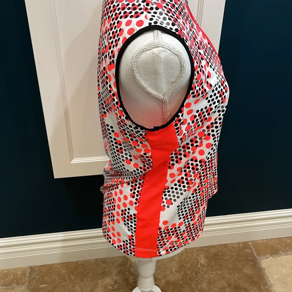 Tail White label orange & black golf shirt. Size M - Image 3