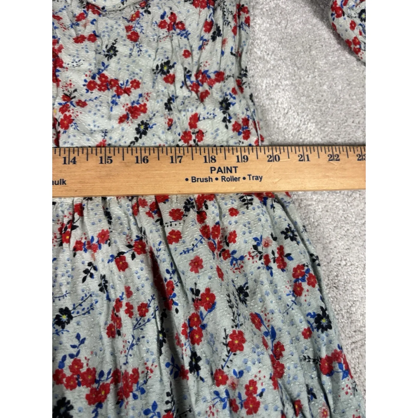 sundance dress maxi floral ombre crinkle NWT xxl Belted 2xl Blue - Image 7