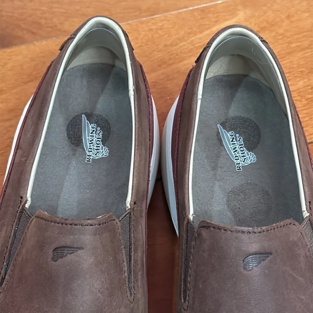 Red Wing 2033 Womens Brown Leather Low Top Safety Toe Work Shoes Loafers Sz 8.5 Brown - Image 5