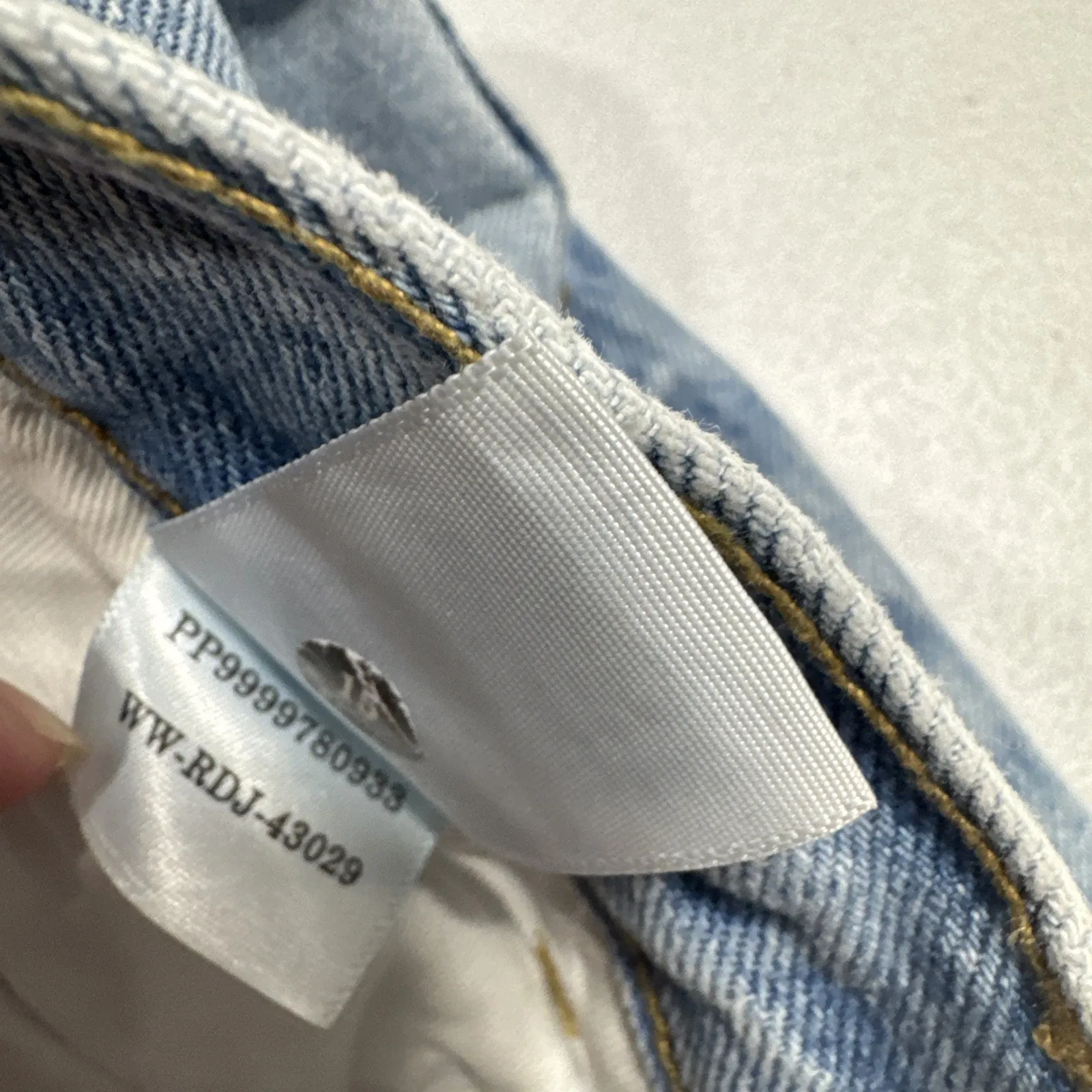 Everlane Womens Jeans The Relaxed Straight Fit Size 26R Button Fly Blue Organic - Image 6