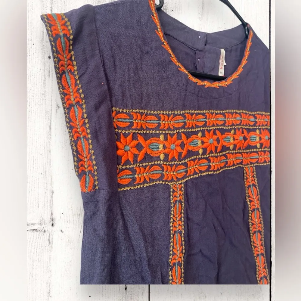 Anthropologie  Womens Floral Embroidered Sleeveless Blouse Top Size XS NWT - Image 2